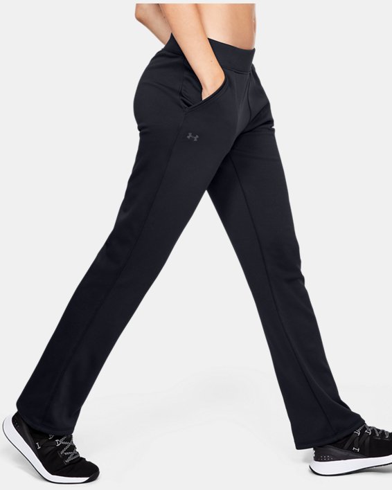 Women's Armour Fleece® Pants, Black, pdpMainDesktop image number 2